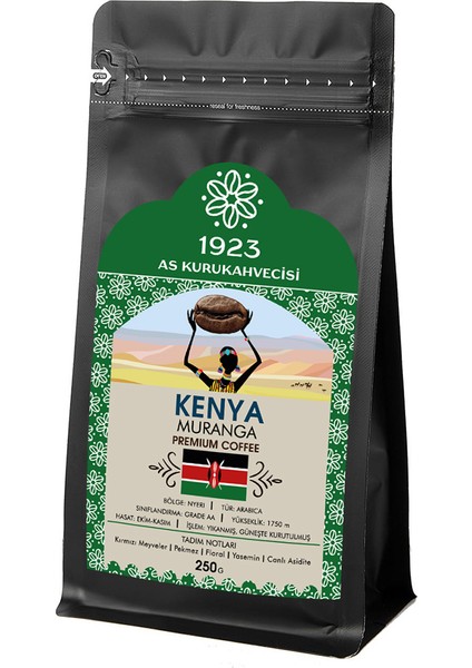 Kenya Muranga Filtre Kahve 250 gr French Press