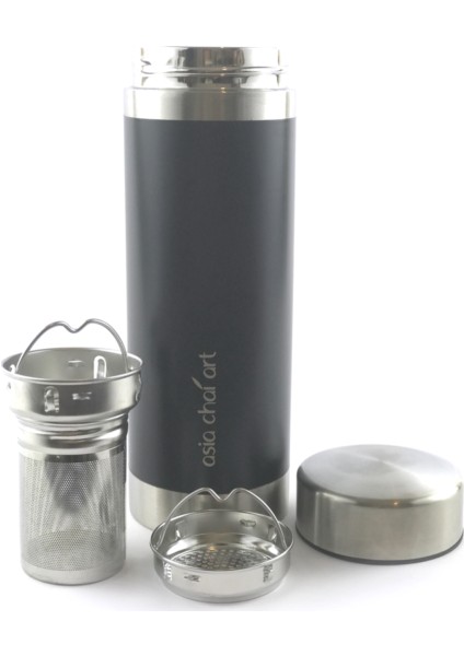 Çelik Çay Termosu (Siyah) 350 ml