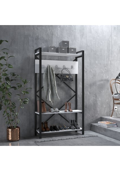 Berceste Vestiyer Portmanto Beyaz