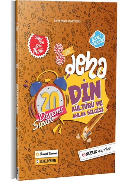 Öncelik Yayınları Deha 8. Sınıf Din Kültürü ve Ahlak Bilgisi 20 Deneme Sınavı