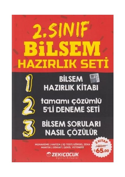 Zeki Çocuk Bilsem 2. Sınıf Hazırlık Seti 3 Kitap