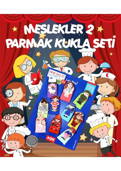 Meslek 10 Parça Parmak Kukla