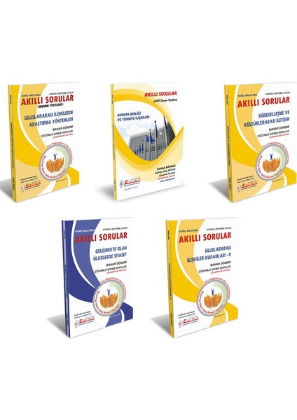 AÖF Uluslararası İlişkiler 4. Sınıf 8. Yarıyıl Bahar Dönemi Konu Anlatımlı Soru Bankası Set