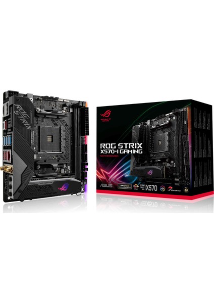 ROG Strix X570-I Gaming Amd X570 DDR4 4800 MHz (OC) Am4 AX Wifi + Bt Mini-ITX Anakart