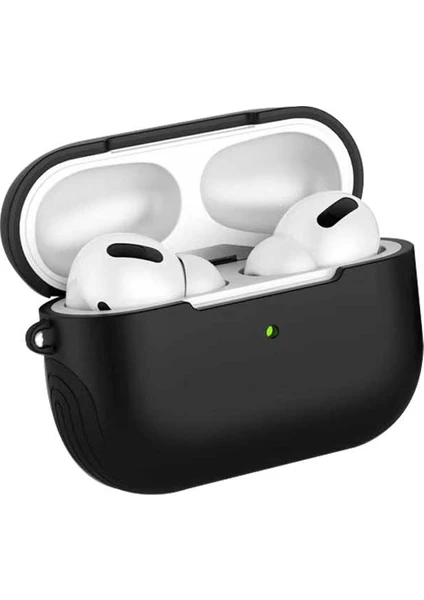 Nezih Case Apple Airpods Pro Shockproof Silikon Kılıf Siyah