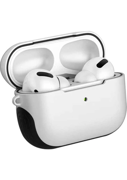 Nezih Case Apple Airpods Pro Shockproof Silikon Kılıf Beyaz