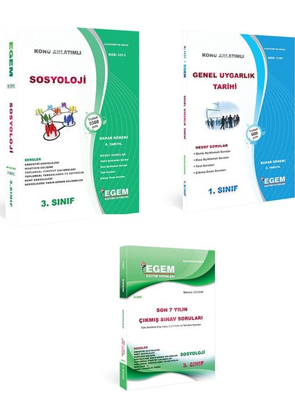 Sosyoloji Bölüm 3. Sınıf 6 Yarıyıl Bahar Dönemi Konu Anlatımlı Soru ve Cıkmİş Soru Set