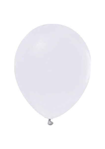 Metalik Beyaz Balon 12 Inch 15 Adet