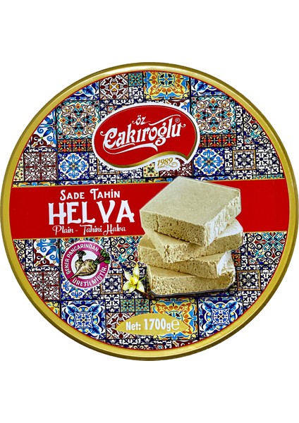 Öz Çakıroğlu Tahinli Sade Helva 1700 gr