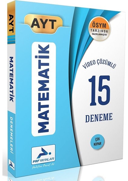 AYT Matematik Video Çözümlü 15 Deneme