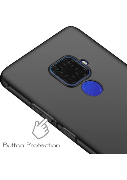 Huawei Mate 30 Lite Elektrocase Serisi Kamera Korumalı Silikon Kılıf Siyah