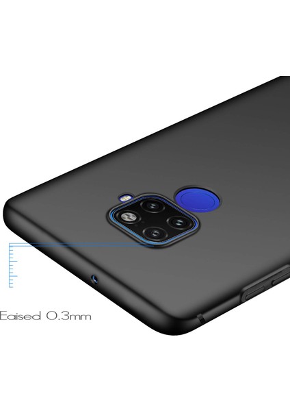 Huawei Mate 30 Lite Elektrocase Serisi Kamera Korumalı Silikon Kılıf Siyah