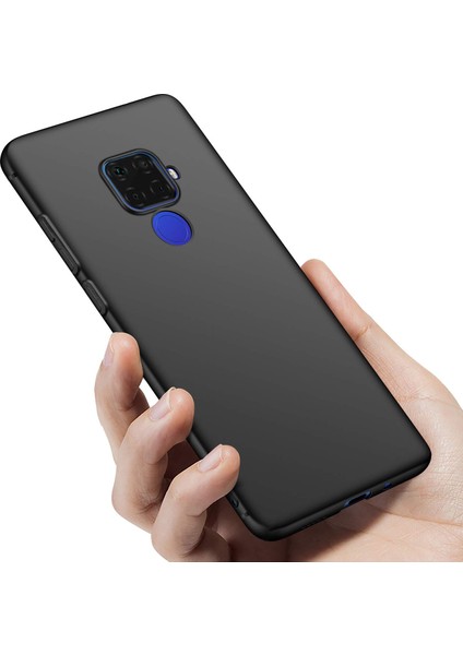 Huawei Mate 30 Lite Elektrocase Serisi Kamera Korumalı Silikon Kılıf Siyah