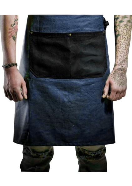 Nakışlı Belden Mutfak İş Önlüğü Barista Master Chef Garson Kuaför Tattoo Önlük