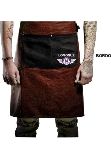 Nakışlı Belden Mutfak İş Önlüğü Barista Master Chef Garson Kuaför Tattoo Önlük fiyatları
