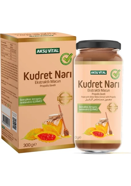 Aksu Vital Kudret Narı Ekstraktlı Macun Propolis Ilaveli 300 gr