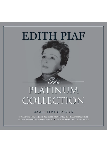 Edıth Pıaf - Platinum Collection  (3 Beyaz LP)