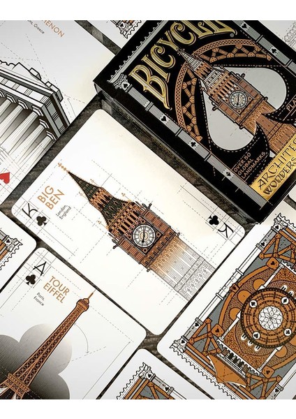 Architectural Oyun Kartı Destesi (Dünyanın Mimari Harikaları Oyun Kağıdı) indirimleri