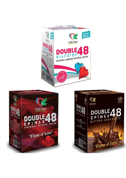 Double 48 Ballı Bitkisel Macunu 230 gr 3 Adet