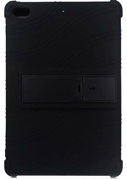 Lenovo Tab 4 E8 TB-8304F TB-8304L Standlı Silikon Tablet Kılıf - Siyah