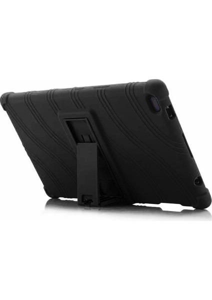 Lenovo Tab 4 E8 TB-8304F TB-8304L Standlı Silikon Tablet Kılıf - Siyah fiyatları