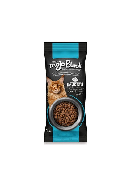 My Cat Mojo Black Sterilised Balıklı Kedi Maması 1 kg