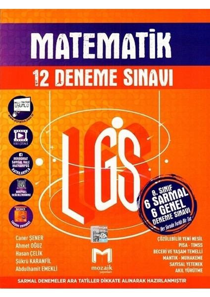 8. sınıf LGS Matematik 12 'Li Deneme Sınav