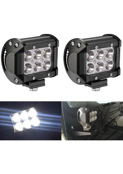 Volcano 18W Motosiklet / Off Road Sis Farı Takım fiyatları