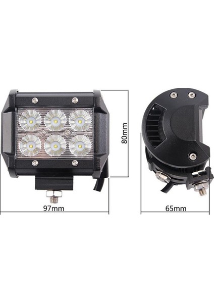 Volcano 18W Motosiklet / Off Road Sis Farı Takım indirimleri