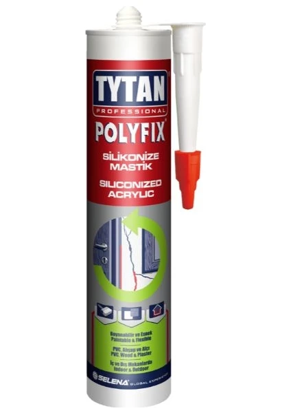 Professional Polyfix Silikonize Mastik Antrasit Gri 500 gr