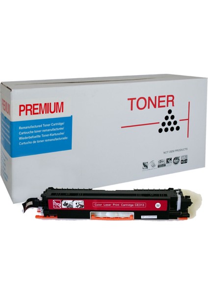 HP CB543A-CE323-CF213 CP1215-1515-CM1312-1415-M251-276-MF8080-623-628-8230-8280 CRG716-731 KIRMIZI MUADİL TONER (1,4K)