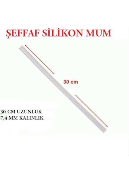 Sıcak Silikon Mum İnce Boy 80'li li