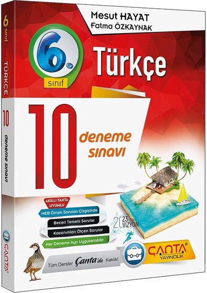 Çanta Yayınları 6. Sınıf Türkçe 10 Deneme