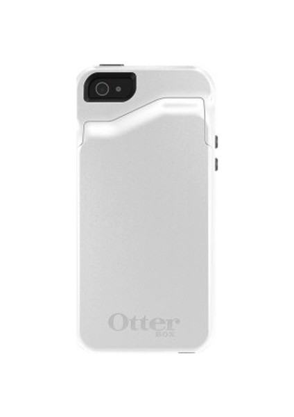 Apple iPhone SE/5S/5 Commuter Wallet Kılıf - Gri-Beyaz