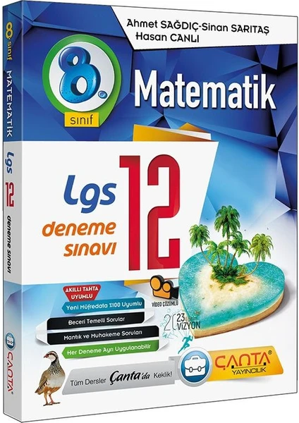 Çanta Yayınları 8.Sınıf LGS Matematik 12 Deneme Sınavı