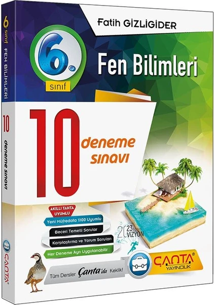 Çanta Yayınları 6.Sınıf Fen Bilimleri 10 Deneme Sınavı