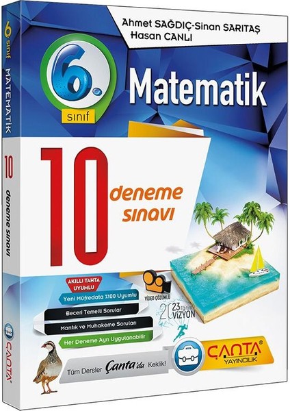 Çanta Yayınları 6.Sınıf Matematik 10 Deneme Sınavı