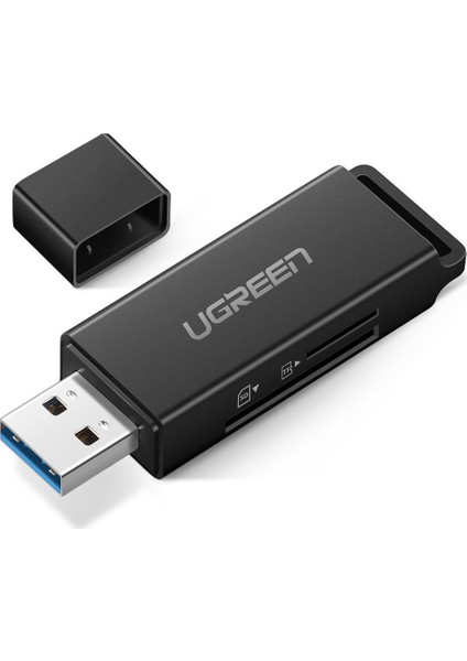 USB 3.0 SD ve Micro SD Kart Okuyucu Siyah