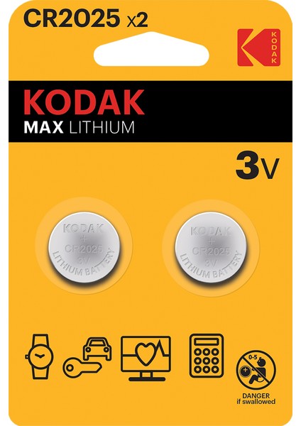 2 Adet CR2025 Ultra Lityum Para Pil