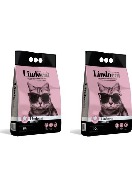 Hijyenik Topaklaşan Baby Powder Kalın Taneli Kedi Kumu 10 l x 2 Adet