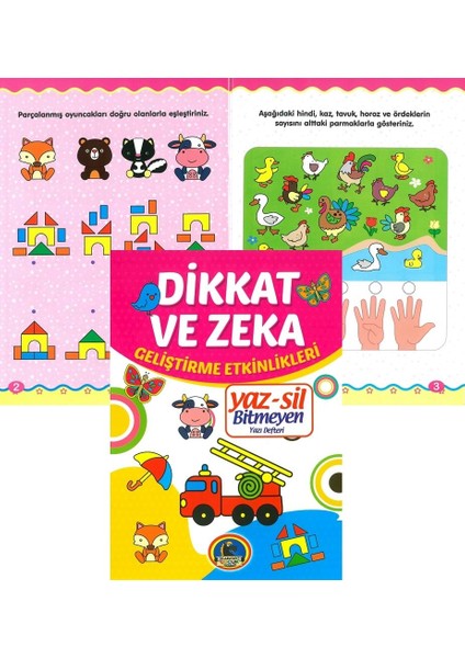 Defter Yaz - Sil Dikkat ve Zeka Geliştirme Etkinlikleri fiyatları