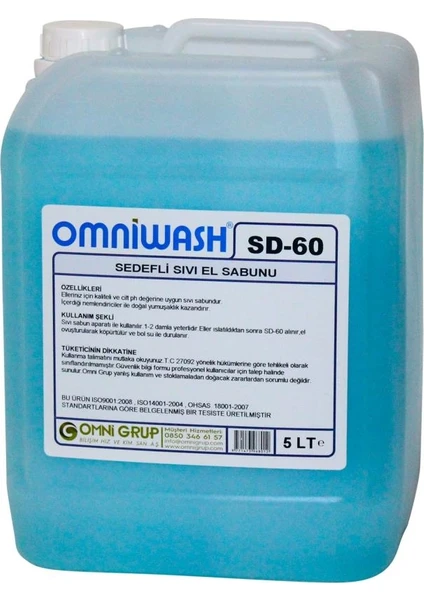 Sıvı El Sabunu Sedefli 5 lt Sd-60