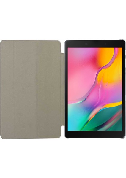 Samsung Galaxy Tab A 8'' T290 Smart Case ve Arka Kılıf Gümüş modelleri