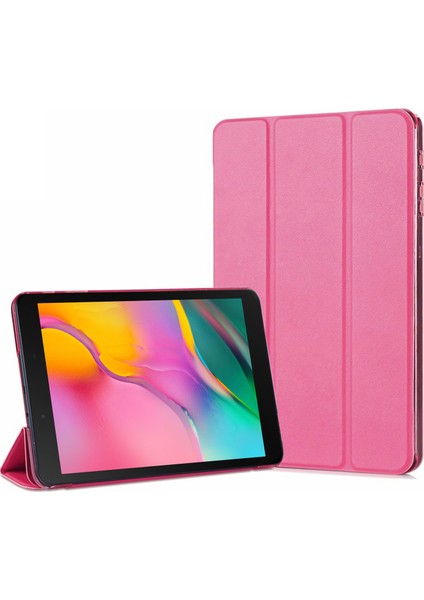 Samsung Galaxy Tab A 8'' T290 Smart Case ve Arka Kılıf Pembe