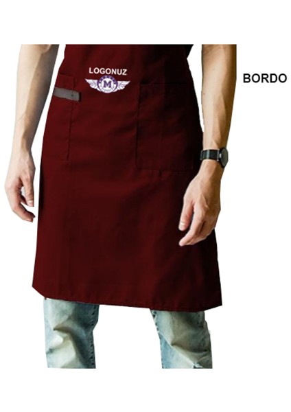 Nakışlı Belden Mutfak İş Önlüğü Barista Master Chef Garson Kuaför Tattoo Önlük