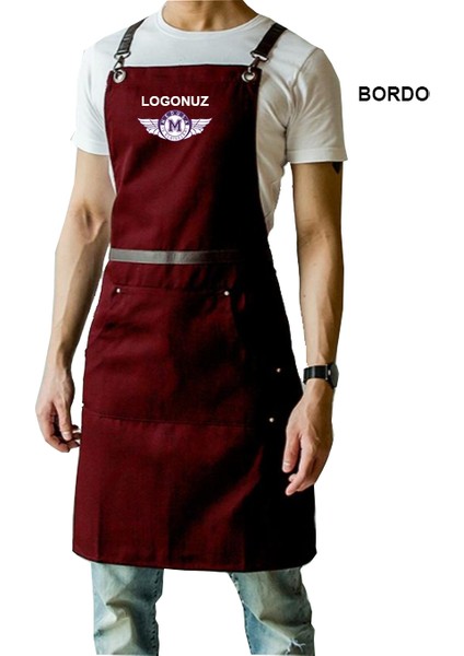 Nakışlı Boyundan Askılı Mutfak İş Önlüğü Barista Master Chef Garson Kuaför Tattoo Önlük fiyatları