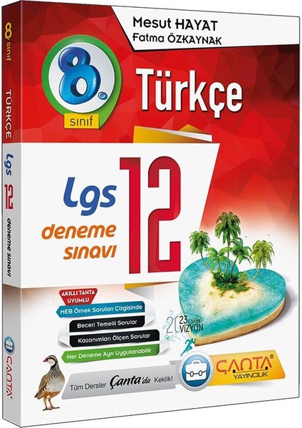 Çanta Yayınları 8. Sınıf LGS Türkçe 12.deneme