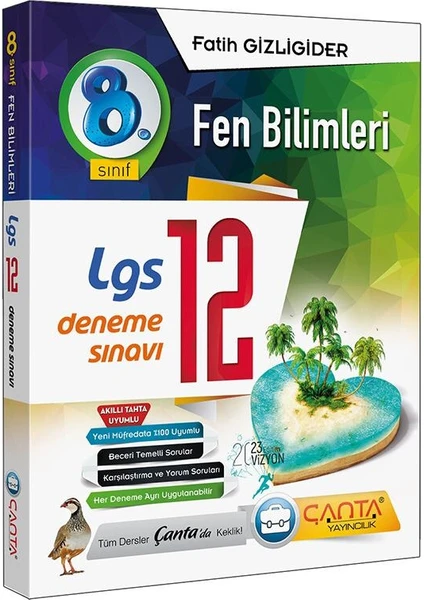 Çanta Yayınları 8.Sınıf LGS Fen Bilimleri 12 Deneme Sınavı