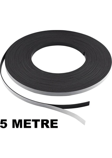 Şerit Magnet Mıknatıs - Arkası Yapışkanlı Çıkartmalı5 m