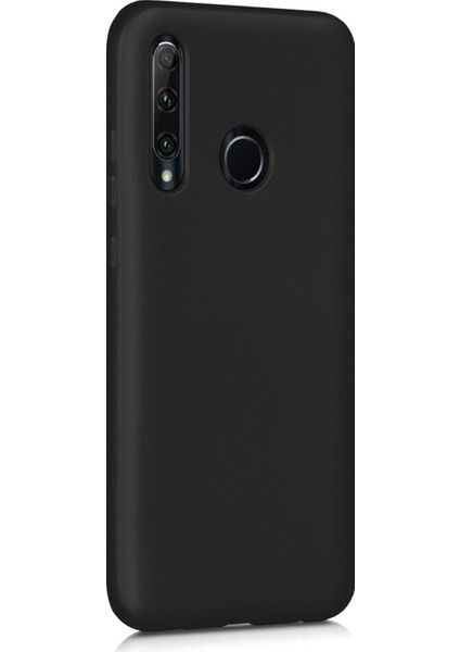 Matte Silicone Huawei Honor 20 Lite Kılıf Siyah